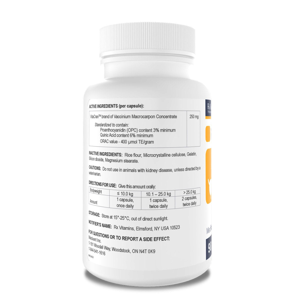 Rx Vitamins Rx Cranberry Capsules 90's