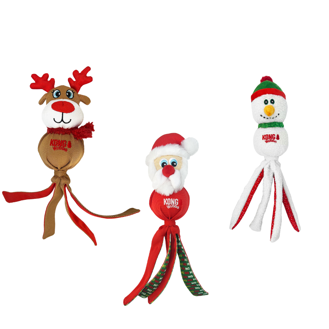 Toy - Kong Canine Holiday Wubba Assorted Character LRG