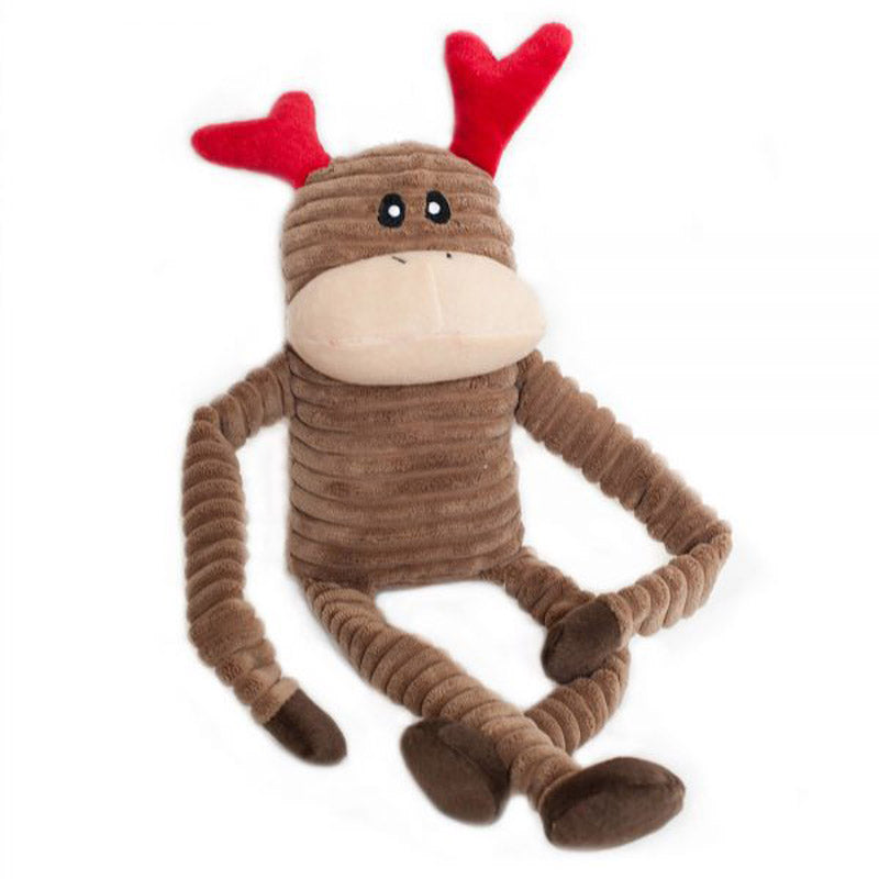 Toy - ZippyPaw Canine Holiday Crinkle Rindeer