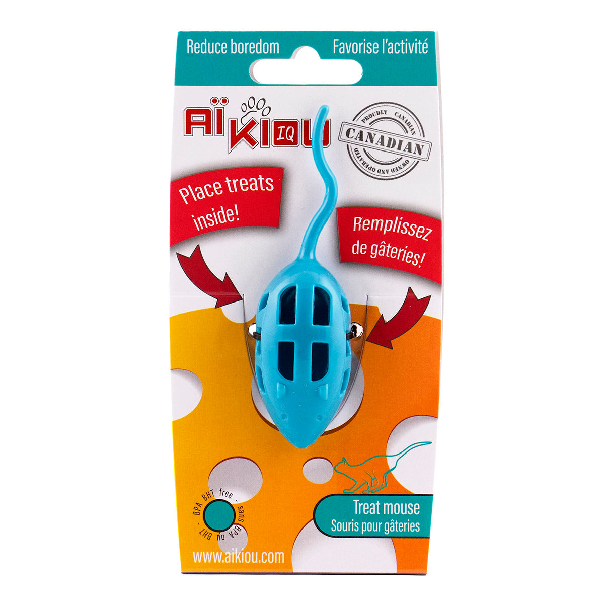 Aikiou Toy Treat Mouse Feline