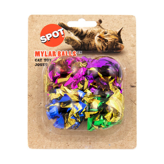 Mylar Balls Cat Toy 1.5in - 4pk
