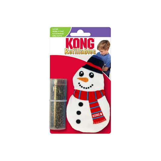 Toy - Kong Feline Holiday Refillable CatNip Snowman