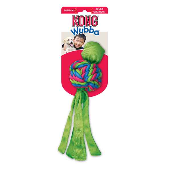 Kong Toy Wubba Weave Canine (assorted colors)