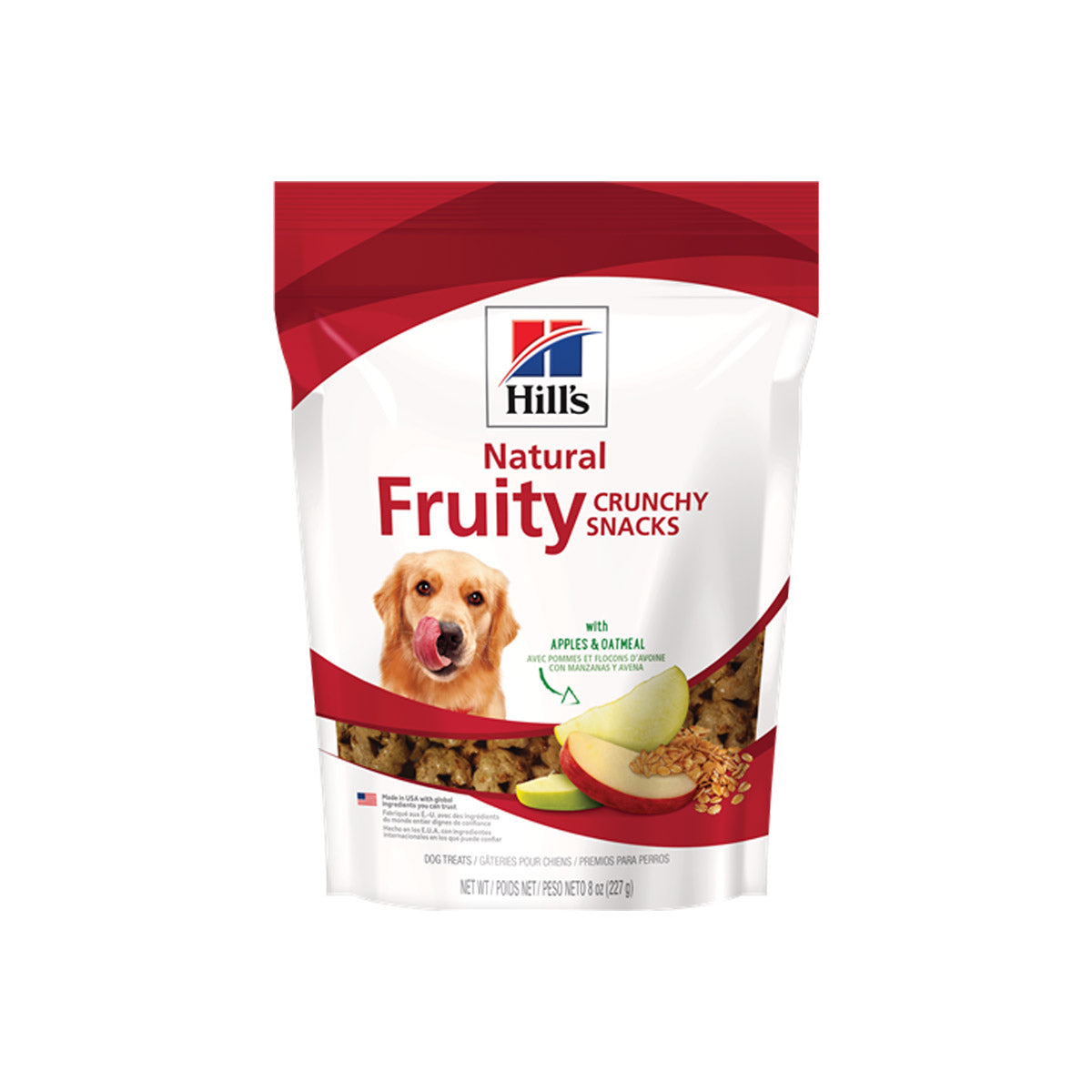 Hill's Natural Fruity Crunchy Snacks Treats Canine with Apple and Oatmeal